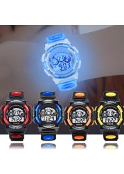 Children's electronic watch color luminous dial life waterproof multi-function electronic watch for boys and girls