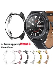 Shockproof Case For Samsung Galaxy Watch 3 45mm 41mm Watch3 Soft TPU Protective Bumper Cases Hollow Watch Frame Accessories