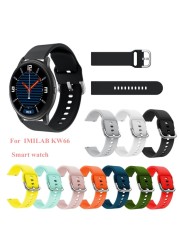 Sport Silicone Band for Imilab KW66 Strap Quick Release Wristband Replacement Watch Strap Shell Protective Cover