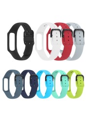 Anti-Scratch Soft Silicone Watch Band Wrist Strap Replacement For Samsung Galaxy Fit-e R375 Smart Watch Bracelet Accessories