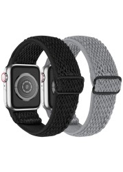 Strap for Apple Watch Band 45mm 41mm 44mm 40mm 42mm 38mm 1:1 Formal Nylon Bracelet iWatch Series 3 4 5 SE 6 7