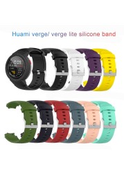 Silicone Band For Amazfit Verge/verge Lite Sport Silicone Band Replacement Band For Huami Verge/verge Lite Quick Release Buckle