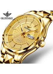 OUPINKE Luxury Brand Fully Automatic Mechanical Watches for Men Steel Watches Business Watches Mechanical Watches