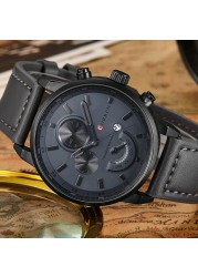 CURREN 8217 Fashion Quartz Men's Watches Luxury Leather Strap Waterproof Casual Men's Watch Sport Men's Watch