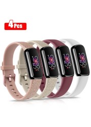 4pcs/lot Watch Strap For Fitbit Lux Band Soft Smart Watch Wristband Watchband Replacement Band For Fitbit Lux Strap Accessories