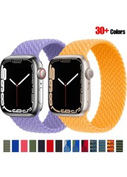 Braided Solo Loop Ring for Apple Watch Iwatch Serie 7 6 5 4 3 2 1 SE 40 41mm 42mm 44mm 45mm Applewatch Strap Bracelet Watchbands