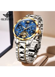 New luxury men automatic mechanical wristwatch tungsten steel watch top brand sapphire glass men watches reloj hombre