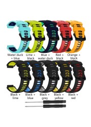 Outdoor Bracelet Replacement Steel Buckle Silicone Strap For Garmin- Forerunner 735xt/220/230/235/620/630 A06 21 Dropshipping