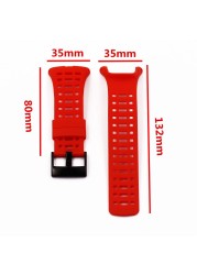 Watch Accessories Silicone Rubber Strap For Suunto Ambit 3 Peak - Ambit 2, Men's Rubber Watch Band