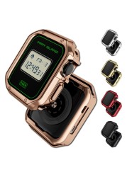 ووتش غطاء ل أبل ووتش غطاء حالة 7 6 SE 5 4 41 مللي متر 45 مللي متر لينة واضحة TPU واقي للشاشة ل iWatch 7 6 4 3 44 مللي متر 40 مللي متر