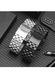 Stainless Steel Metal Men Watch Bracelet Women Solid Brushed Strap Band For Samsung Gear S3 Galaxy Watch 18 20mm 22mm 24mm Strap