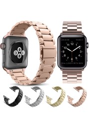 Titanium Strap for Apple Watch 7 41mm 45mm 6 5 4 SE 44mm 40mm Stainless Steel Replacement Strap for iwatch 3 2 1 42mm 38mm Band