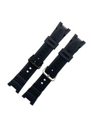 Replacement Watch Strap Silicone Stainless Steel Buckle Sport Breathable Wristband for C asio SGW-100 Series Samrt Watch