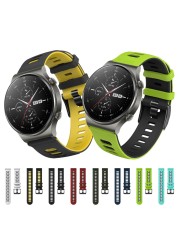 Sport Silicone Band For Huawei Watch GT2 Pro Silicone Watchband Original For Watch GT 2e GT2 42mm 46mm Bracelet 22mm 20mm Strap