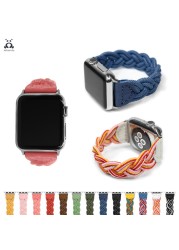 Lebanda Colorful Knit Strap Fit Apple Watch Series 7 6 SE 5 4 3 2 Nylon Knit Strap Fit Classic iWatch Design