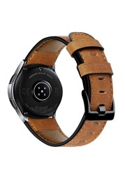 Genuine leather strap for Samsung Galaxy Watch 3 46mm bracelet Gear S3 Frontier bracelet Huawei watch 2 gte band 22mm watch band