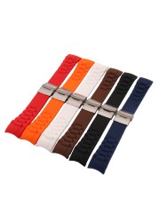 Sale!! New Waterproof 6 Colors Silicone Rubber Watch Wrist Watch Strap Band Replacement 22mm 20mm 10,000 LB Rated Radian