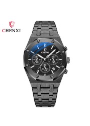 CHENXI Fashion Business Men Watches Top Brand Luxury Quartz Watch Men Stainless Steel Waterproof Wristwatch Relogio Masculino