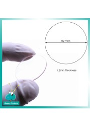 1 Pair Round Flat Sapphire Watch Glass 1.2mm Thickness Replacement Parts Sapphire Watch Glass For Watchmakers