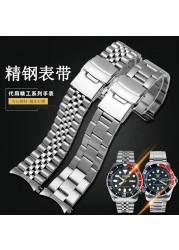 Watch Band For SEIKO 5 SRPD63K1 SKX007 009 175 173 Stainless Steel Watch Chain Watch Accessories Watch Band Watch Chain