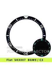 38mm BGW9 Mortar C3 Mortar High Quality Flat Ceramic Bezel Insert SKX007/SKX009/SKX011 Mod Super Luminous Highly Polished Surface