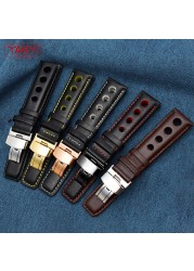 Genuine Leather Bracelet for Tissot Sports Racing Series PRS516 T91 1853 Top Layer Cowhide Watch Band 20mm for Chopin Watchband