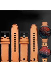 Genuine Leather Watchband for Diesel Watch Strap DZ4476/4482 DZ7408 7406 4318 Strap 22 24 26 28mm Big Size Men Wrist Watch Band