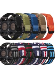 20mm 22mm 26mm Quick Release Nylon Straps For Garmin fenix 5 5s 5X fenix 6 6S 6Xpro Smart Bands Replacement Sport Watches