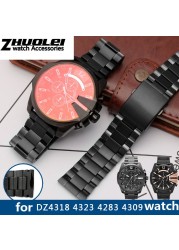 High Quality Genuine Stainless Steel Strap DZ4318 4323 4283 4309 Big Men Wristwatch 26M Band Watch