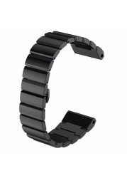 26mm Metal Straps for Garmin Fenix, 3 Bands Compatible with HR Sapphire D2 Tactix Quatix Bravo With T