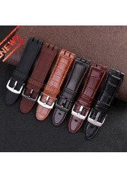 23mm Genuine Calf Leather Watchband Steel Clasp for Swatch Burlesque YOS440 449 448 401G Watch Strap Watchband Bracelet Wrist Man