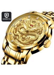 QINGXIYA Men Watch Stainless Steel Luxury Brand Watch Gold Quartz Watch Waterproof Luminous Sport Wristwatches Relogio Masculino