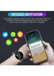 Smart Watch Blood Pressure Men Watch Round Message Reminder Fitness Tracker Smartwatch Women Bracelet for IOS Android 119 Plus