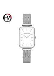 Luxury Ladies Ultrathin Quartz Watch Bracelet Simple Fashion Japanese Movement Stainless Steel Mesh Watch Strap Relogio Feminino