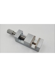 Small stainless steel vise tool for jeweler's watch and watch