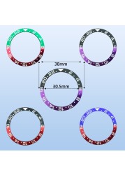 NEITON 38 مللي متر السيراميك الحافة إدراج ل 40 مللي متر ساعة رجالي الساعات استبدال الاكسسوارات ساعة ساعة بميناء بسيط الحافة إدراج GM SUB.1