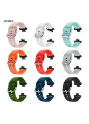 Durable Solid Color Soft Silicone Wristband Watch Wrist Strap For Huawei Watch Fit Smart Wristband Accessories