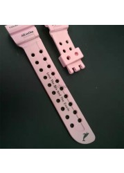 Pink Silicone Rubber Watchband and Bezl for GWF-1000 Watch Strap Watch Bands Waterproof Cover Sport Watches with Tools