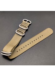 Automatic Watch Quartz Watch Accessories 20/22mm Rubber Strap NATO Nylon Band Wristband Waterproof Watch Parts Watch Repair Tool