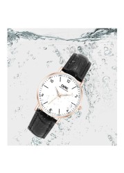 Ladies Watch Korean Fashion Trend Strap Quartz Watch, Punk Style Waterproof Luminous Luxury Leather Watch Accessories Women Gifts