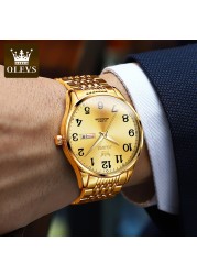 OLEVS Luxury Automatic Watch for Men Mechanical Waterproof Stainless Steel Fashion Top Brand Wristwatches Relogio Masculino