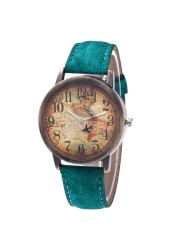 Quartz watch for women and men fashion round dial leather strap wristwatch women business men watches