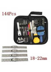 144pcs/set Watch Tools Watch Opener Remover Spring Bar Repair Pry Screwdriver Watch Repair Tool Kit Watchmaker Tools Parts