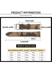 Camouflage Suede Leather Watch Strap Band 18mm 20mm 22mm 24mm Watchband for Watch Accessories Bracelet