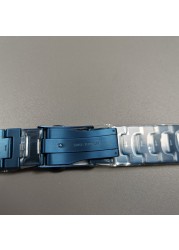 Genuine GMW-B5000 Blue Camouflage Titanium Watchband  With Tools and Scews