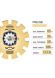 NIBOSI 2021 Men's Watches Classic Brand Luxury Gold Simple Quartz Wristwatches Mens Watch Male Clock Drop Shipping