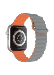 Magnetic strap For Apple watch band 41mm 45mm 44mm 40 42mm 38mm For iWatch SE Series 2 1 5 4 3 6 7 Sport Silicone Bracelet Loop