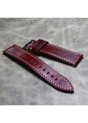 اليدوية جلد التمساح Watchband لينة جلد طبيعي حزام ساعة اليد 18 20 مللي متر ساعة عالية الجودة الفرقة الإفراج السريع معصمه الرجعية