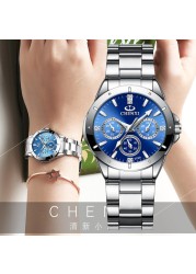 CHENXI Fashion Colors Top Brand Relogio Luxury Women's Watches Casual Waterproof Women's Watch Fashion Dress Rhinestone Watch 2022