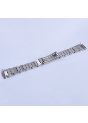 19mm Vintage 316L Hollow Curved End Watch Strap Band Bracelet for Seiko Watch 6139-6002 6000 6001 6005 6032 Chrono